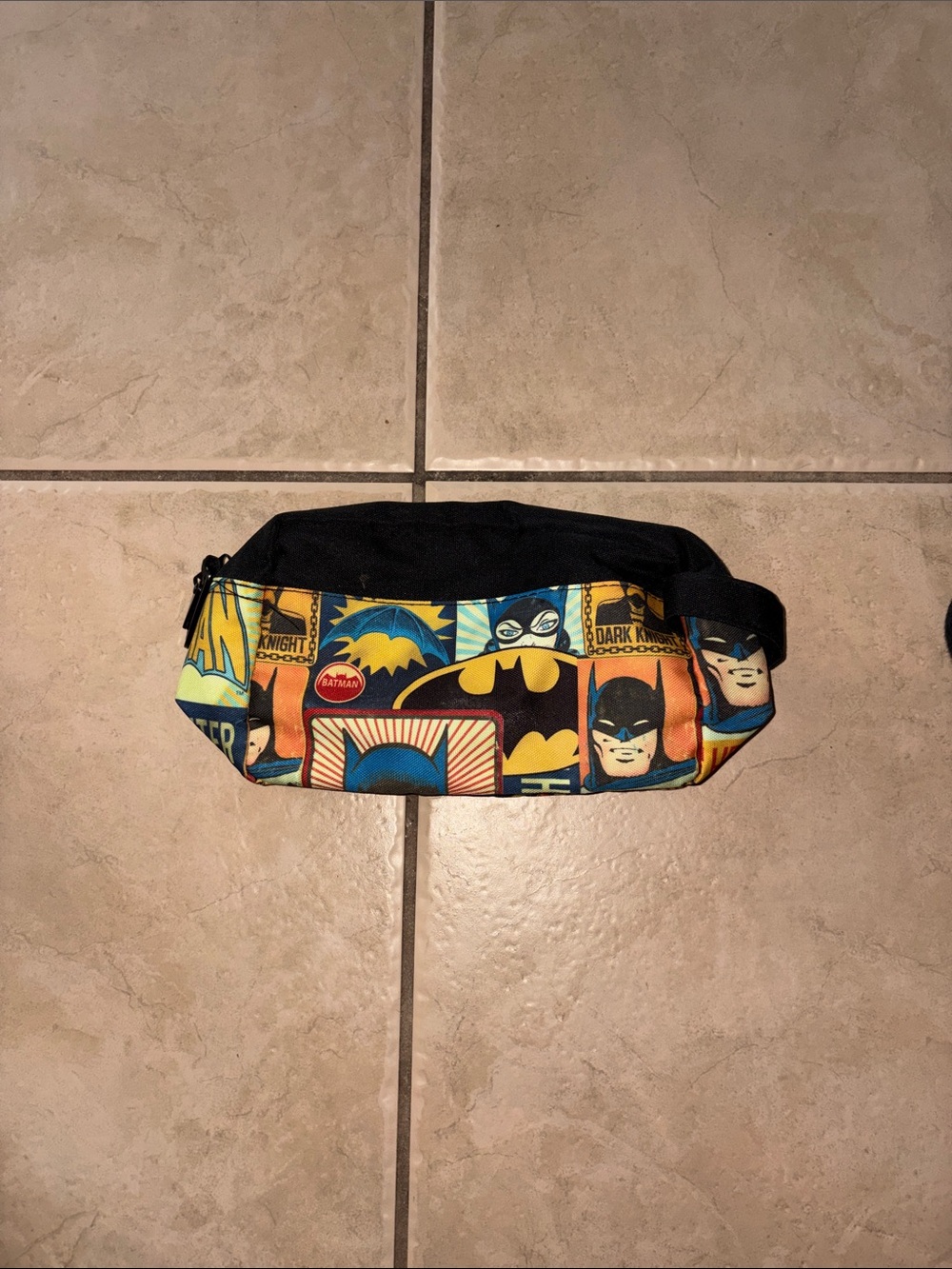 Batman Colorblock Comic Waist Bag - Black, Yellow, Blue, Orange